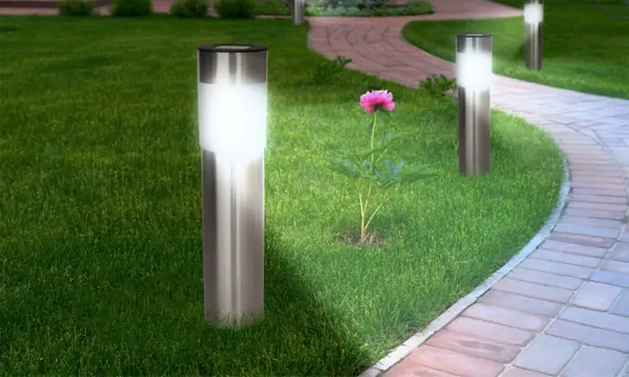 Luces solares de césped para decoración de jardín,lámpara de tierra para exte #Color blanco cálido 